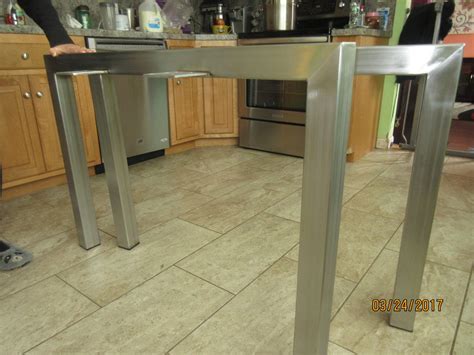 stainless steel adjustable countertop legs